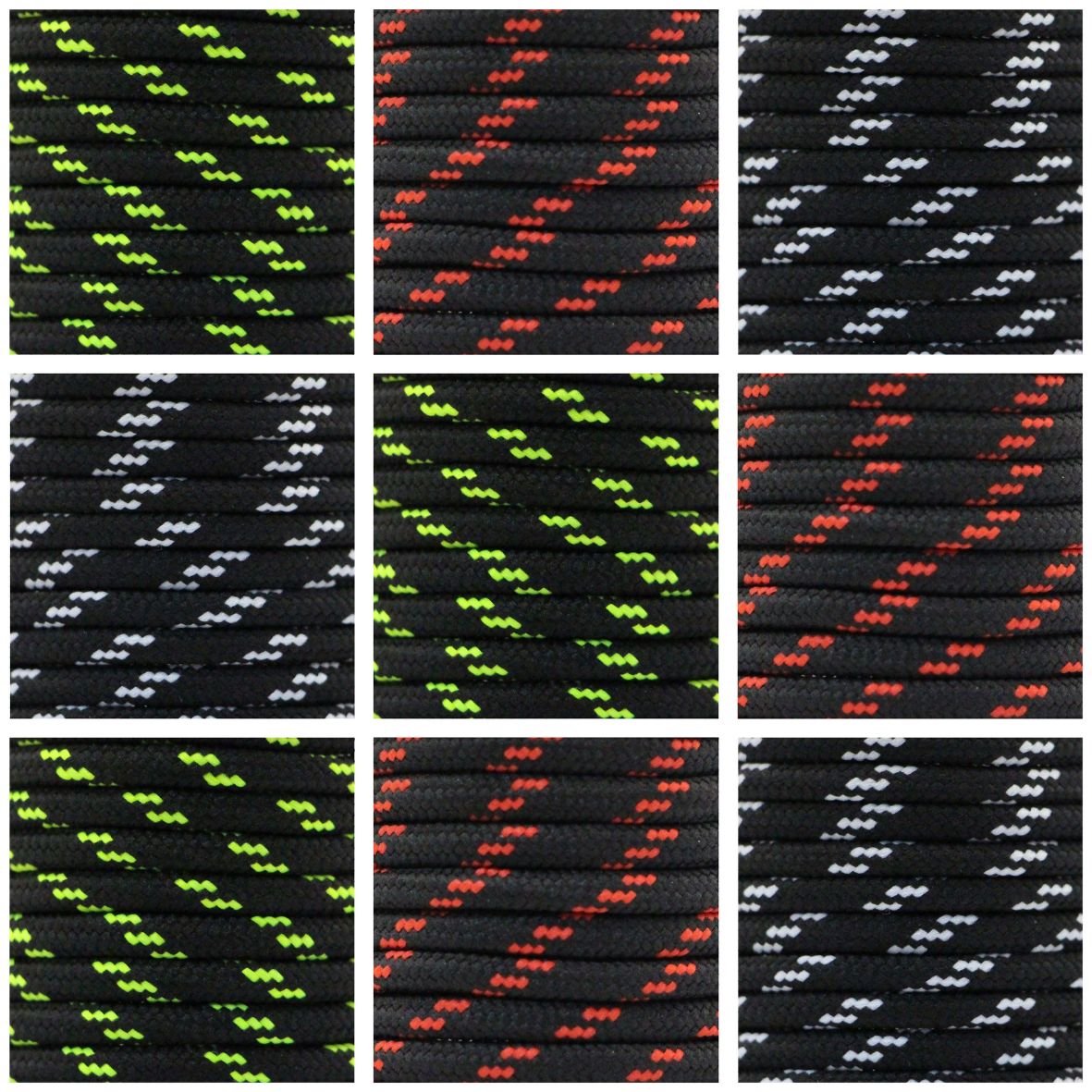 Spotted Shoelaces - Ø5mm - Black