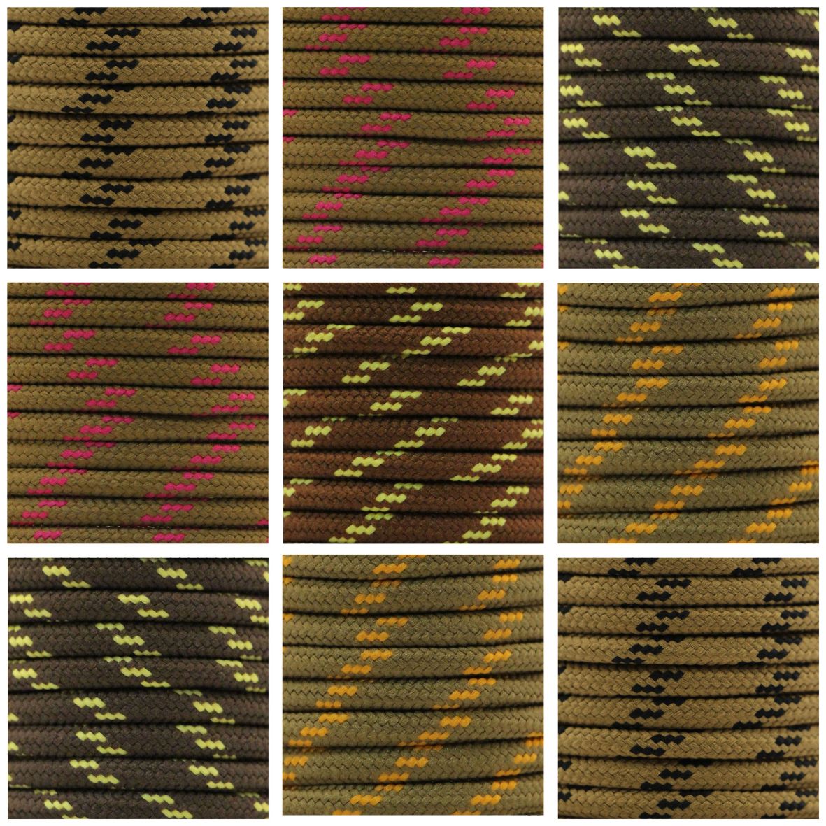 Spotted Shoelaces - Ø5mm - Brown