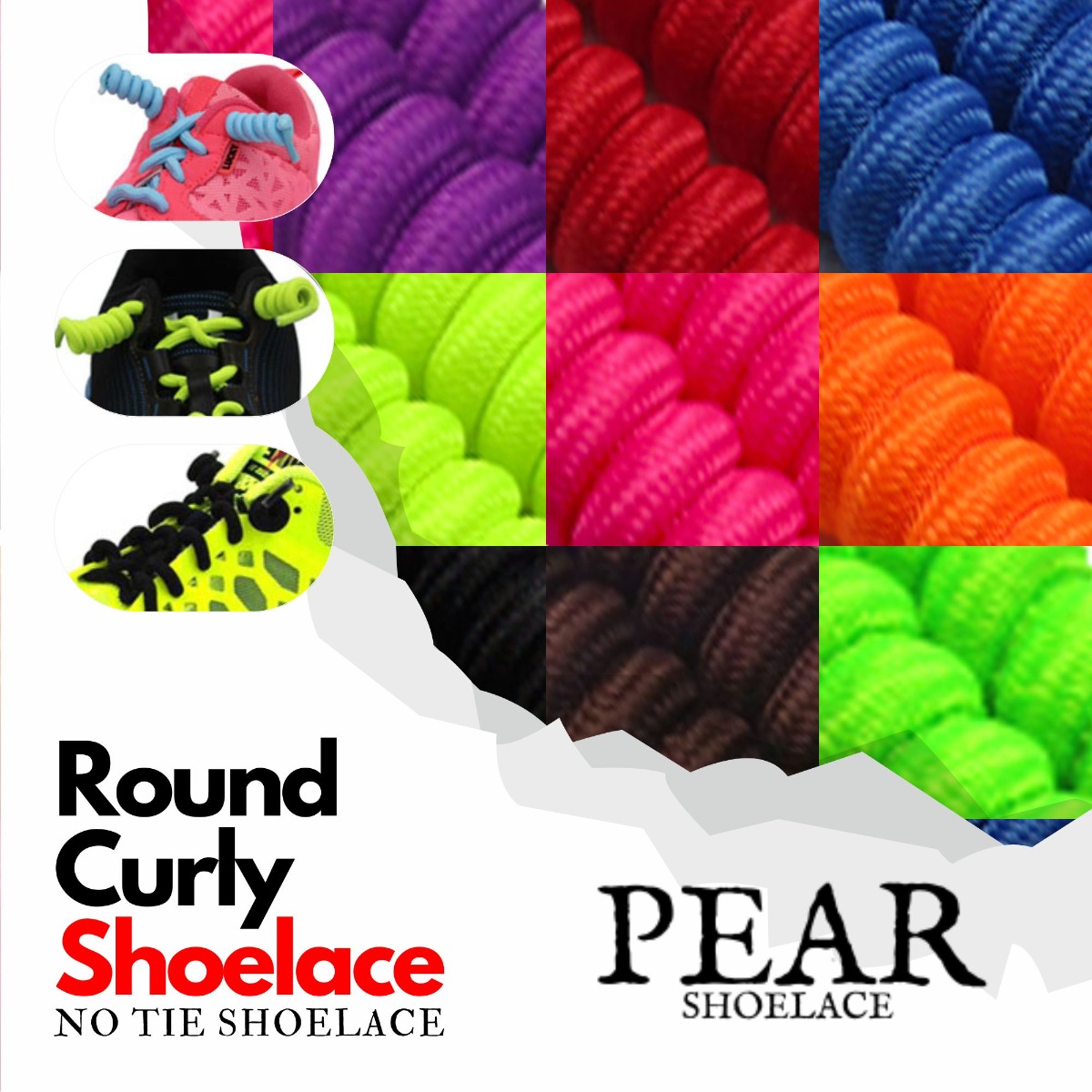 Amazon Coolnice Curly No Tie Shoelaces