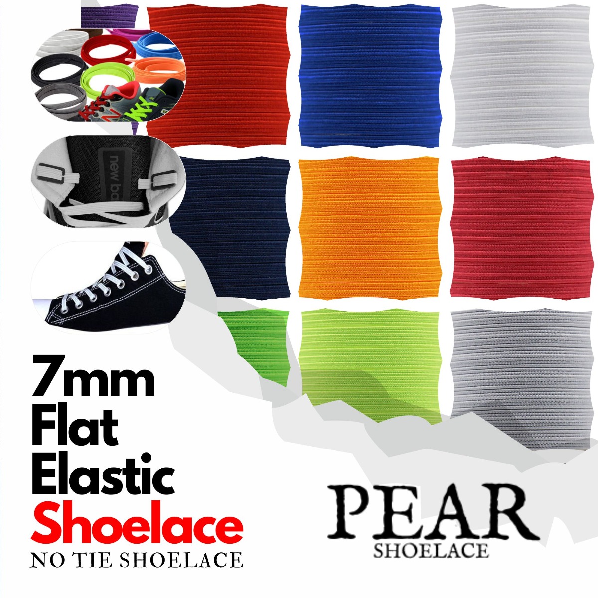 Air Jordan No Tie Shoelaces - Elastic Flat 7mm