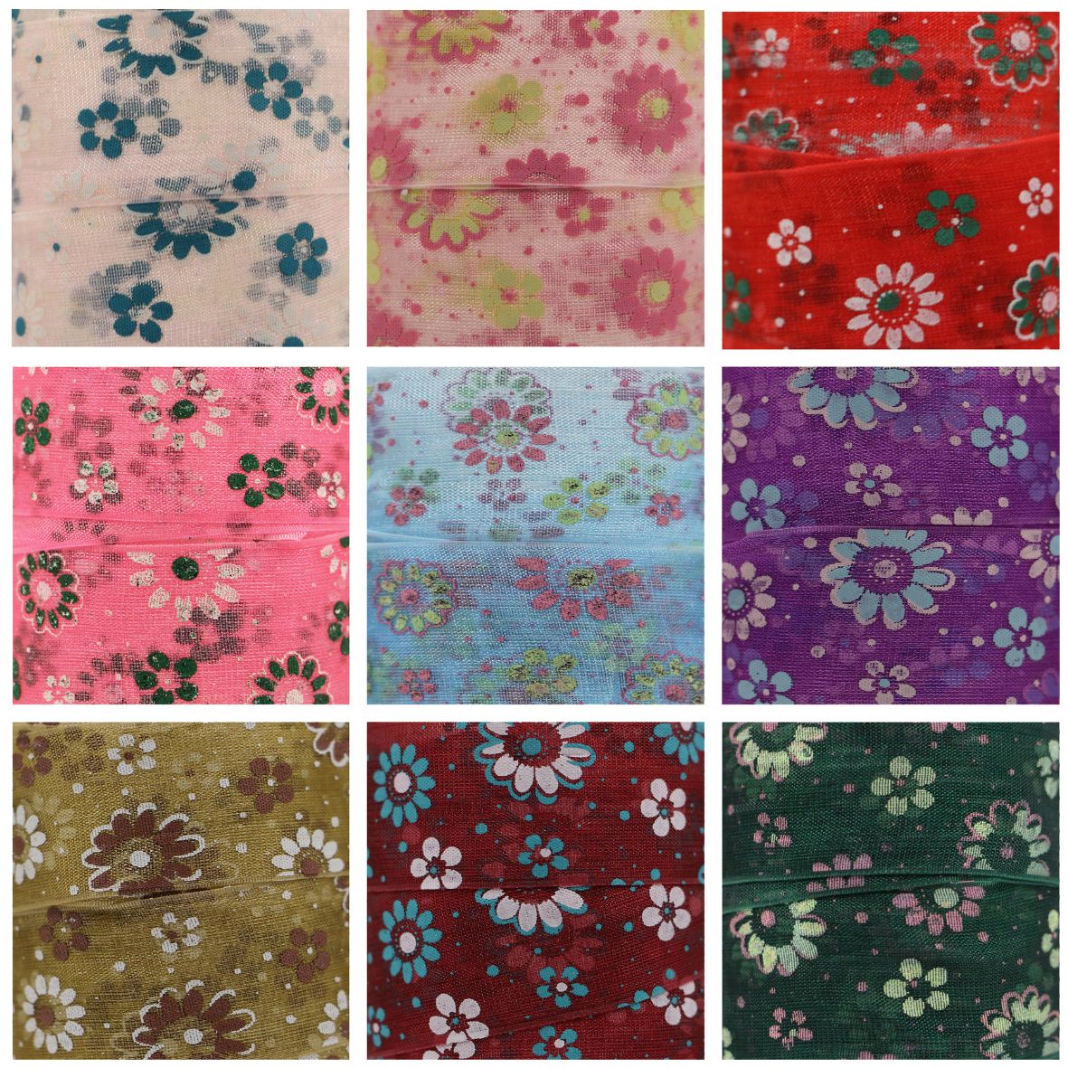 Organza Floral Shoelaces - 25mm