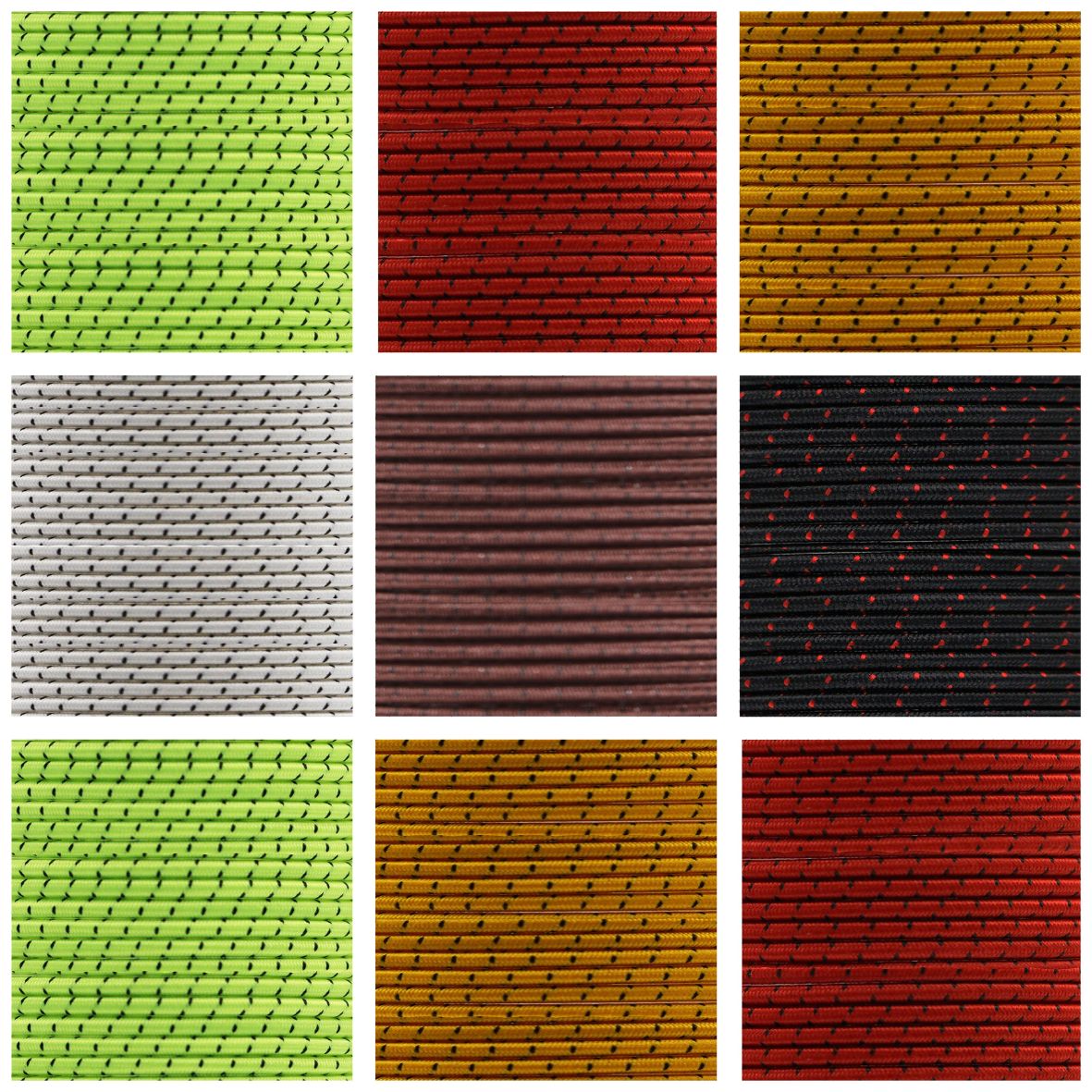 Elastic Shoelaces - Ø3mm - Black Dash Style