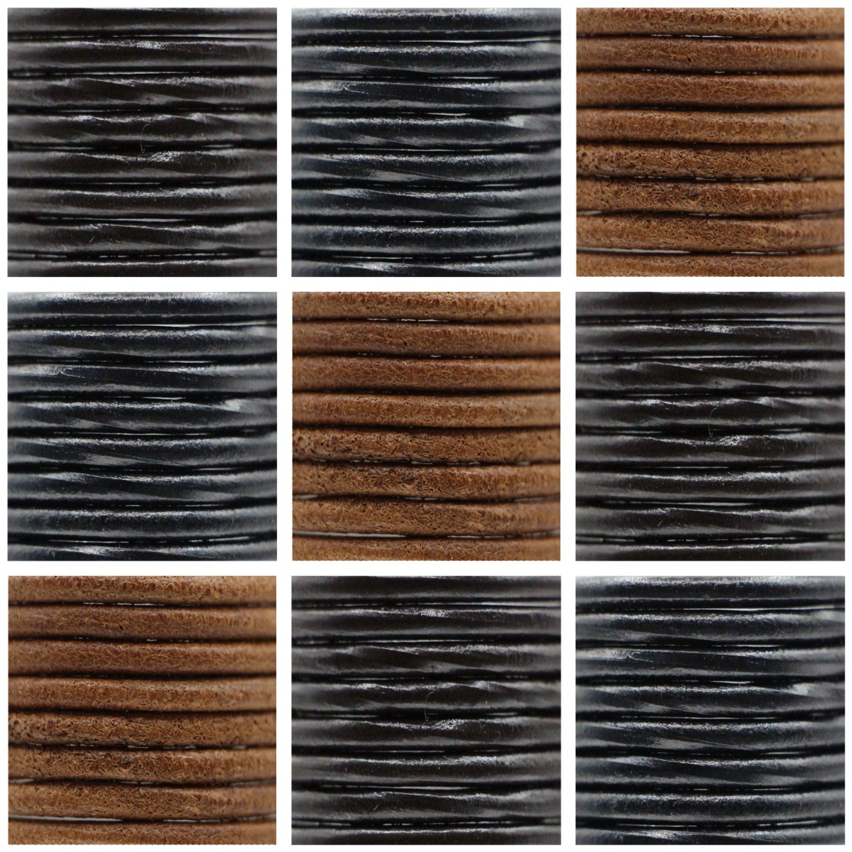 Leather Shoelaces - Ø3mm