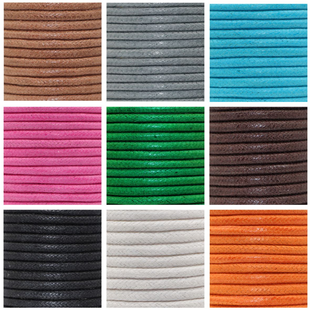 Round Wax Shoelaces - Ø2mm