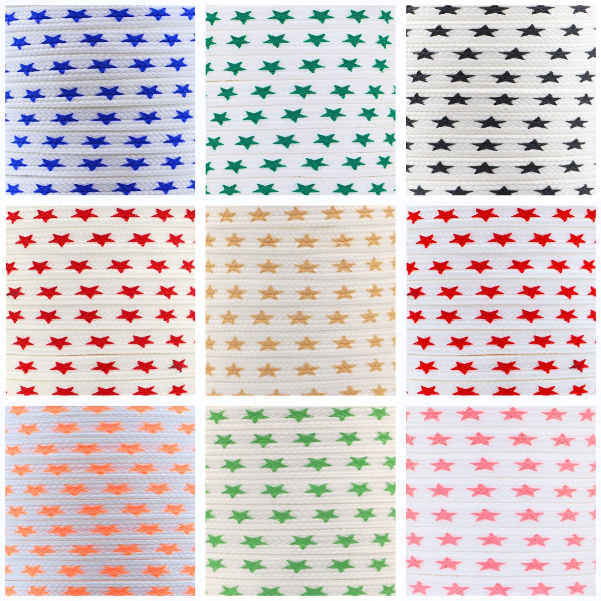 Star Shoelaces - 8mm